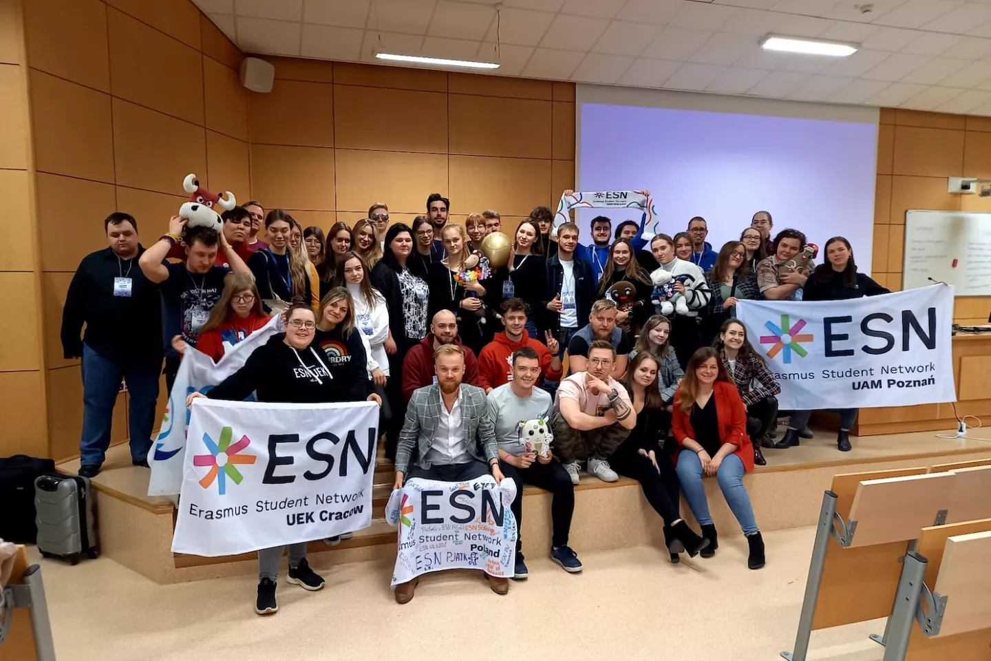 Członkowie ESN EYE podczas zjazdu delegatów ESN Poland.